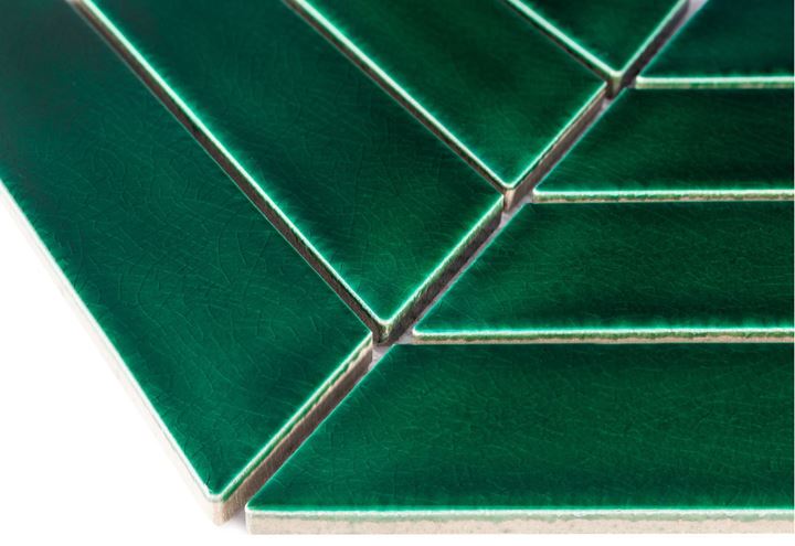 DUNIN ROYAL mozaika 31,8x22,4(18x5,2)cm, lesk, vert R. CHEV. VERT Obrázek - fotka