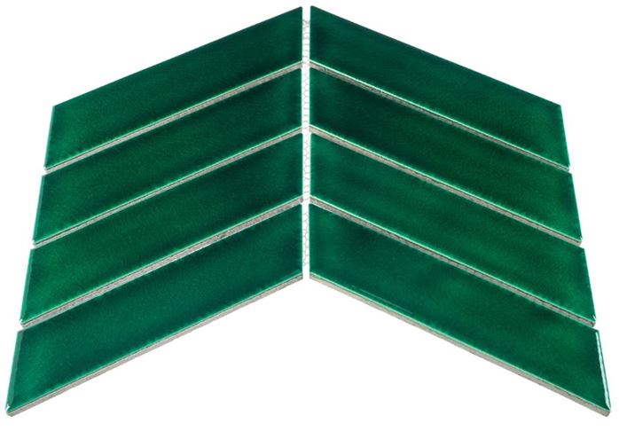 DUNIN ROYAL mozaika 31,8x22,4(18x5,2)cm, lesk, vert R. CHEV. VERT Obrázek - fotka