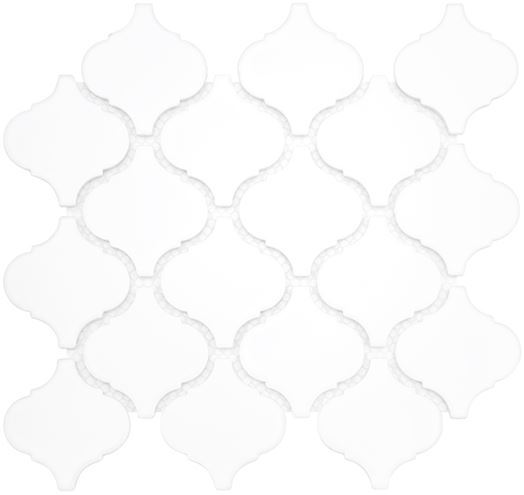 DUNIN ARABESCO mozaika 27,6x25(7,8x7,4)cm, lesk, white M. ARABESCO WHITE Obrázek - Hlavní obrázek