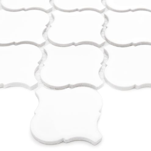 DUNIN ARABESCO mozaika 27,6x25(7,8x7,4)cm, lesk, white M. ARABESCO WHITE Obrázek - fotka