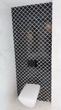 DUNIN ARABESCO mozaika 27,6x25(7,8x7,4)cm, lesk, black M. ARABESCO BLACK Obrázek - fotka