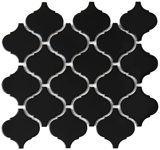 DUNIN ARABESCO mozaika 27,6x25(7,8x7,4)cm, lesk, black M. ARABESCO BLACK Obrázek - Hlavní obrázek
