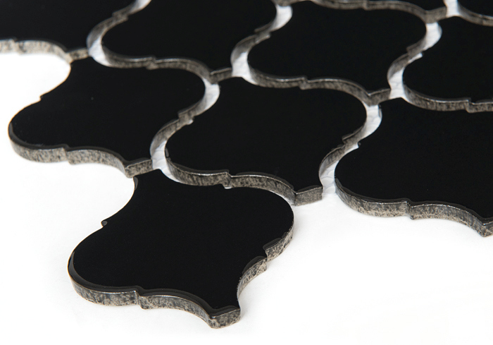 DUNIN ARABESCO mozaika 27,6x25(7,8x7,4)cm, lesk, black M. ARABESCO BLACK Obrázek - fotka