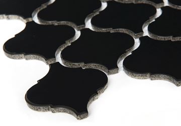 DUNIN ARABESCO mozaika 27,6x25(7,8x7,4)cm, lesk, black M. ARABESCO BLACK Obrázek - fotka