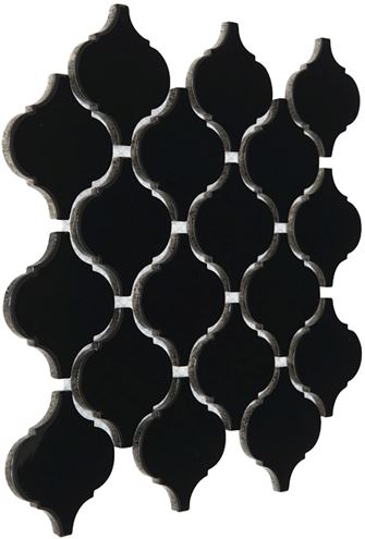 DUNIN ARABESCO mozaika 27,6x25(7,8x7,4)cm, lesk, black M. ARABESCO BLACK Obrázek - fotka