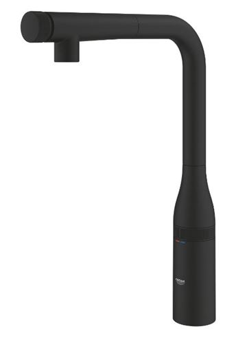 GROHE ESSENCE SMARTCONTROL drezová batéria, s vyťahovacou sprškou, phantom black 31928KF0 Obrázek - fotka