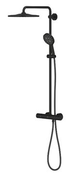 GROHE RAINSHOWER SMARTACTIVE 310 sprchový set s termostatickou batériou, horná sprcha, ručná sprcha, tyč, hadica, phantom black 22119KF0 Obrázek - fotka