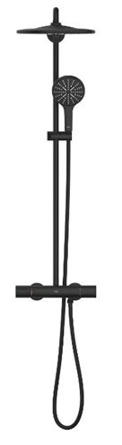 GROHE RAINSHOWER SMARTACTIVE 310 sprchový set s termostatickou batériou, horná sprcha, ručná sprcha, tyč, hadica, phantom black 22119KF0 Obrázek - fotka