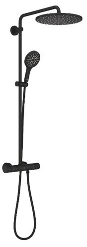 GROHE RAINSHOWER SMARTACTIVE 310 sprchový set s termostatickou batériou, horná sprcha, ručná sprcha, tyč, hadica, phantom black 22119KF0 Obrázek - Hlavní obrázek