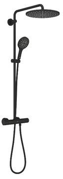 GROHE RAINSHOWER SMARTACTIVE 310 sprchový set s termostatickou batériou, horná sprcha, ručná sprcha, tyč, hadica, phantom black