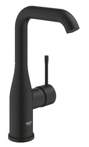 GROHE ESSENCE NEW umývadlová stojanková batéria, Water Saving, phantom black 24177KF1 Obrázek - fotka
