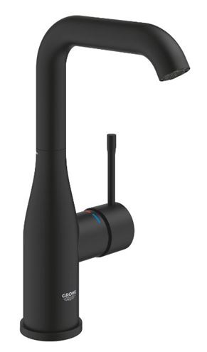 GROHE ESSENCE NEW umývadlová stojanková batéria, Water Saving, phantom black 24177KF1 Obrázek - Hlavní obrázek