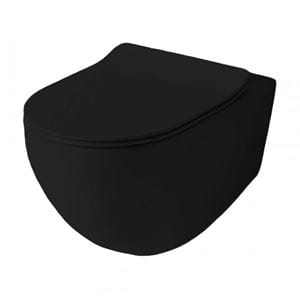 ARTCERAM FILE 2.0 závesné WC, Rimless splachovanie, matná čierna