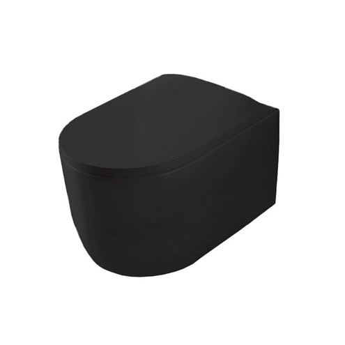 ARTCERAM MONET WC sedadlo Slim, SoftClose, matná čierna MNA001 17,71 Obrázek - fotka