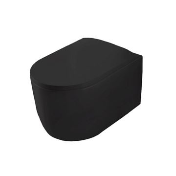 ARTCERAM MONET WC sedadlo Slim, SoftClose, matná čierna MNA001 17,71 Obrázek - fotka