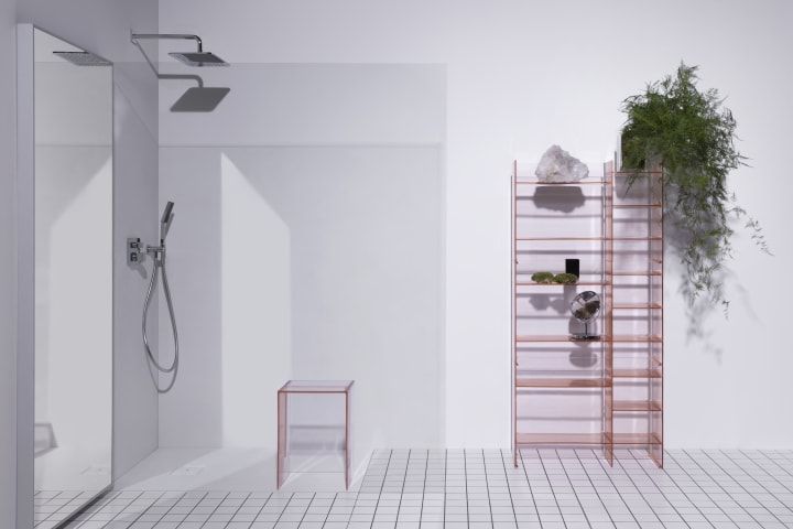 KARTELL BY LAUFEN stolička do sprchy, smoky grey H3893300850001 Obrázek - fotka