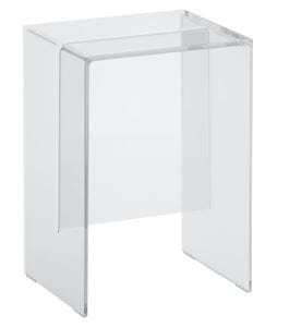 KARTELL BY LAUFEN stolička do sprchy, kryštál transparentný