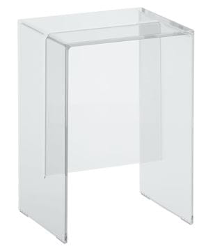 KARTELL BY LAUFEN stolička do sprchy, kryštál transparentný