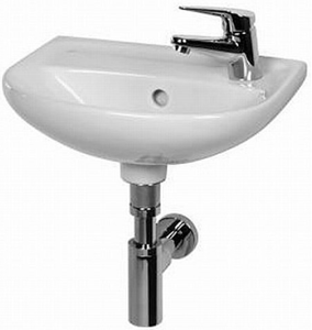 JIKA LYRA PLUS umývadielko 40 cm, s otvorom pre batériu vpravo, s prepadom