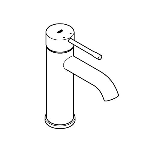 GROHE ESSENCE NEW umývadlová stojanková batéria, phantom black 24172KF1 Obrázek - fotka