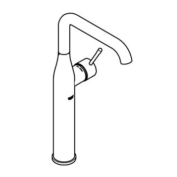 GROHE ESSENCE NEW umývadlová stojanková batéria, phantom black 24170KF1 Obrázek - fotka