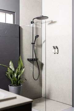 GROHE EUPHORIA SMARTCONTROL SYSTEM 310 DUO sprchový set s termostatickou batériou, horná sprcha, ručná sprcha s 3 prúdmi, tyč, hadica, phantom black 22120KF0 Obrázek - fotka