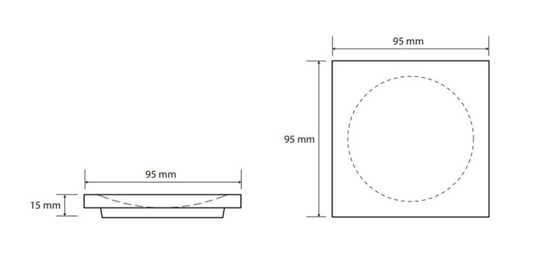 BEMETA GAMMA mydlenka, na postavenie, čierna 145608310 Technický nákres