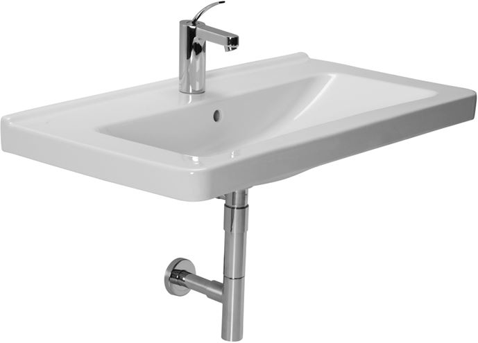 JIKA CUBITO umývadlo 85 cm, s otvorom pre batériu a prepadom, Jika perla H8104261001041 Obrázek - Hlavní obrázek