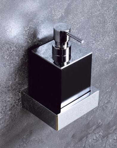 BEMETA GAMMA dávkovač tekutého mydla 200 ml, nástenný, polyresín, chróm/matná čierna 145409012 Obrázek - fotka
