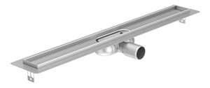 ACO SHOWERDRAIN C sprchový žľab 585 mm, do priestoru, bočný odtok DN 50, bez roštu, nerez oceľ