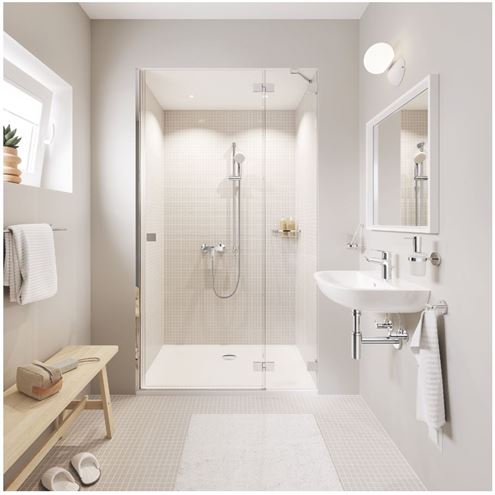 GROHE ESSENTIALS dávkovač tekutého mydla 160 ml, bez držiaka, sklo, chróm 40394001 Obrázek - fotka