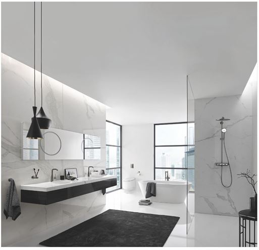 GROHE ESSENTIALS dávkovač tekutého mydla 160 ml, nástenný, sklo, kartáčovaný hard graphite 40394AL1 Obrázek - fotka