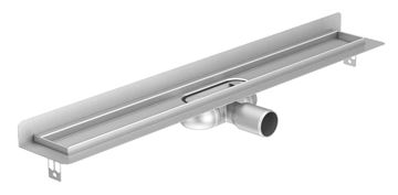 ACO SHOWERDRAIN C sprchový žľab 785 mm, k stene, bočný odtok DN 50, bez roštu, nerez oceľ