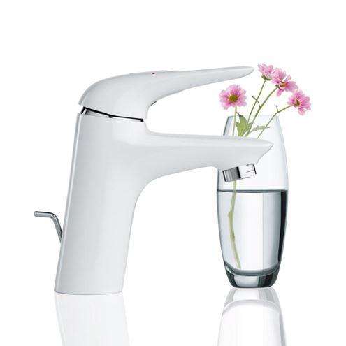 GROHE EUROSTYLE umývadlová stojanková batéria, s odtokovou súpravou, mesačná biela/chróm 33558LS3 Obrázek - fotka