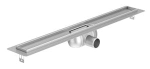 ACO SHOWERDRAIN C sprchový žľab 885 mm, do priestoru, bočný odtok DN 50, bez roštu, nerez oceľ