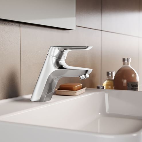 IDEAL STANDARD CERAMIX BLUE umývadlová stojanková batéria, s odtokovou súpravou, chróm A5658AA Obrázek - fotka