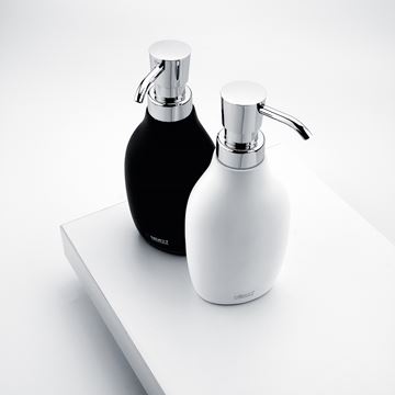 NIMCO AVA dávkovač tekutého mydla 280 ml, polyresín chróm/biela AV 15031-05 Obrázek - fotka