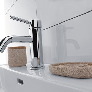 NIMCO KORA mydlovnička, polyresín, pieskovo béžová/bambus KO 24059-86 Obrázek - fotka