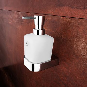 NIMCO NIKAU dávkovač tekutého mydla 300 ml, nástenný, sklo, chróm NK 30031C-T-26 Obrázek - fotka