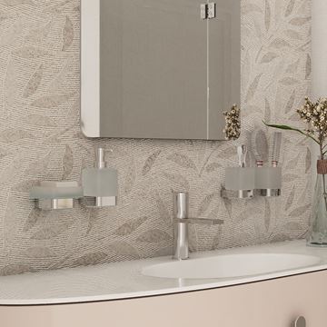NIMCO NIKAU dávkovač tekutého mydla 300 ml, nástenný, sklo, chróm NK 30031C-T-26 Obrázek - fotka