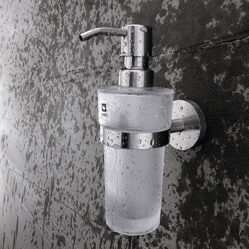 NIMCO UNIX dávkovač tekutého mydla 250 ml, nástenný, sklo, nerez oceľ UNM 13031WL-10 Obrázek - fotka