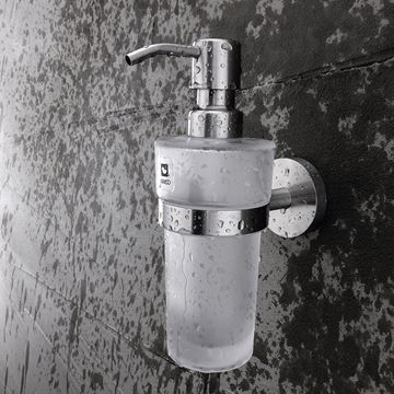 NIMCO UNIX dávkovač tekutého mydla 250 ml, nástenný, sklo, nerez oceľ UNM 13031WL-10 Obrázek - fotka