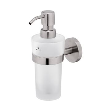NIMCO UNIX dávkovač tekutého mydla 250 ml, nástenný, sklo, nerez oceľ