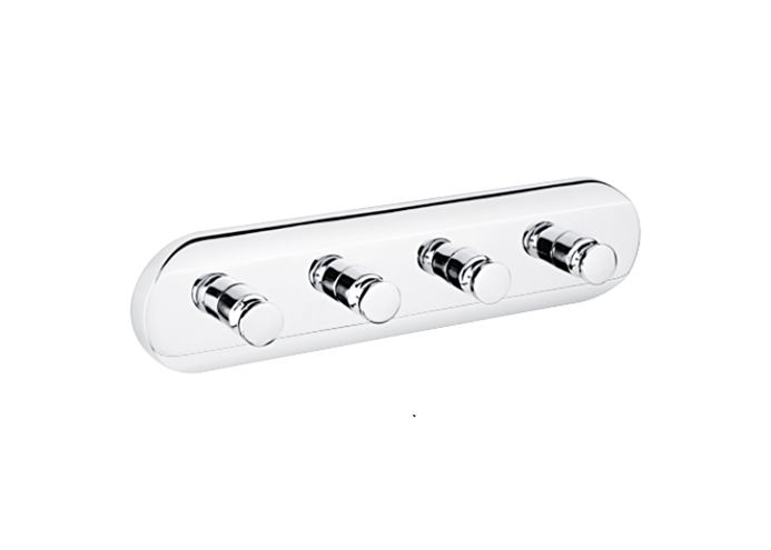 NIMCO držiak uterákov so štyrmi háčikmi 210 mm, chróm UN 4054-4-26 Obrázek - Hlavní obrázek