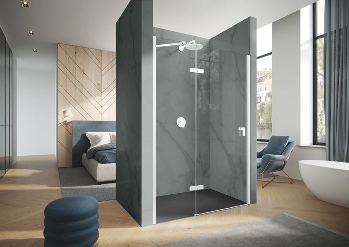 CONCEPT 400 sprchové dvere 75x197 cm, krídlové, ľavé, matná biela/číre sklo CA0001.182.322 Obrázek - Hlavní obrázek