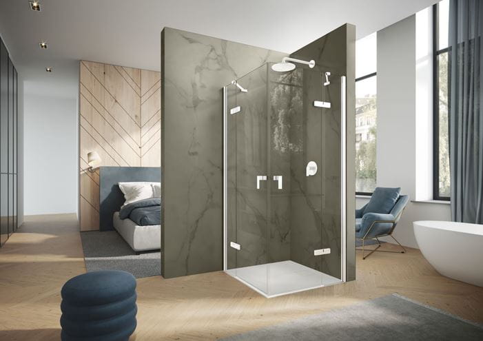 CONCEPT 400 sprchové dvere 90x197 cm, krídlové, ľavé, matná biela/číre sklo CA0003.182.322 Obrázek - fotka