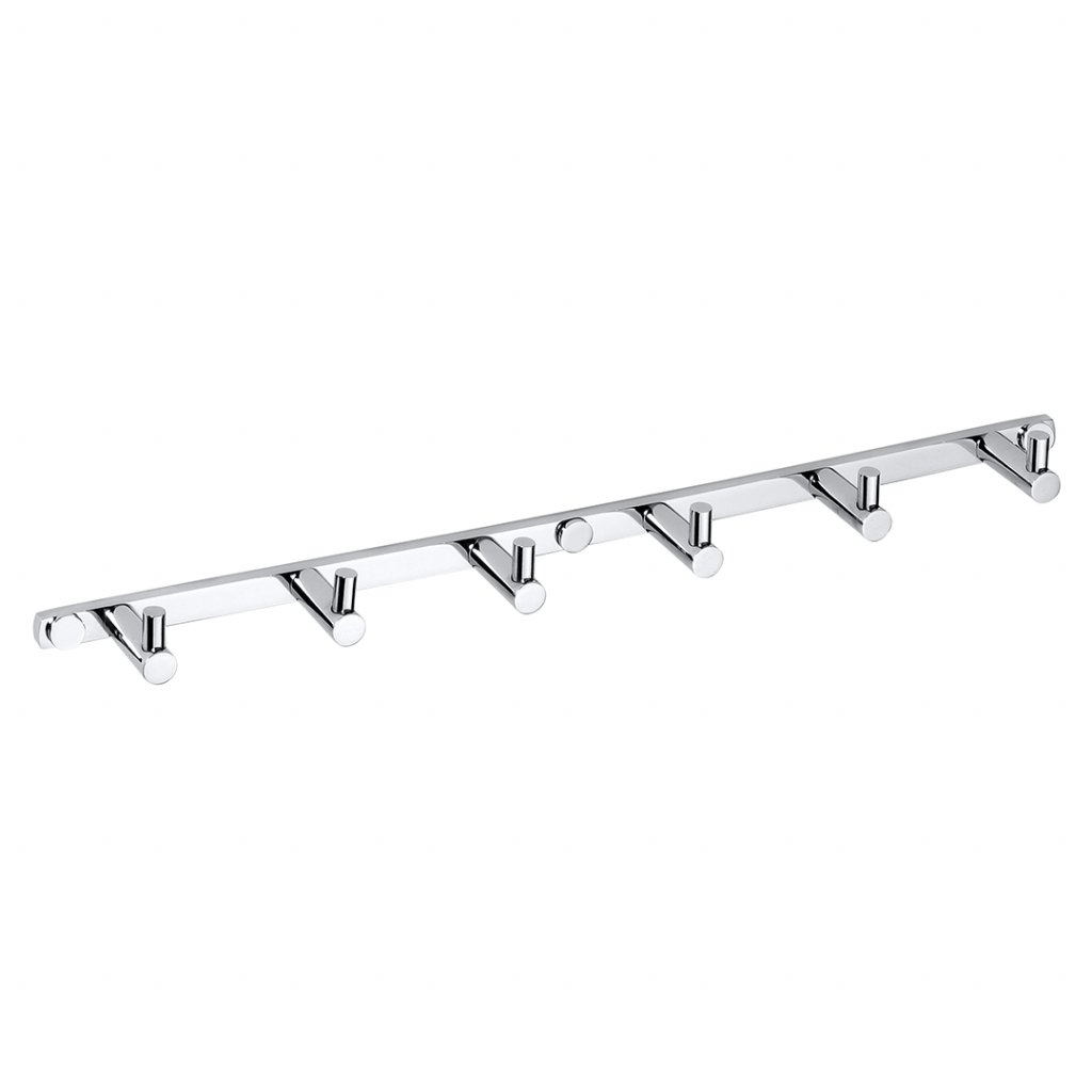 BEMETA OMEGA držiak uterákov so šiestimi háčikmi 410 mm, chróm