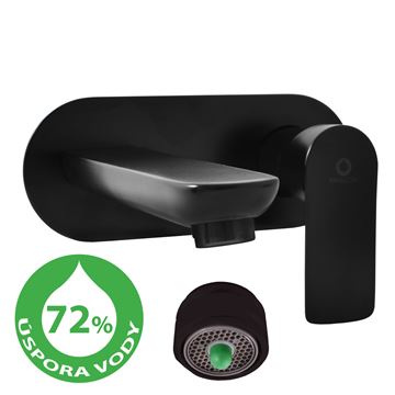 RAV SLEZÁK VERONA ECO umývadlová podomietková batéria, matná čierna VER435C Obrázek - fotka