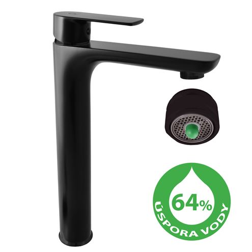 RAV SLEZÁK VERONA ECO umývadlová stojanková batéria, matná čierna VER430C Obrázek - fotka