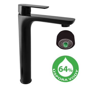 RAV SLEZÁK VERONA ECO umývadlová stojanková batéria, matná čierna VER430C Obrázek - fotka